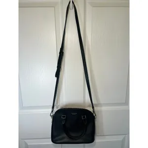 Kate Spade Black Pebbled Leather Dome Satchel Crossbody Bag Capsule‎ Purse thumbnail 3