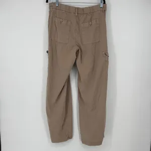 American Eagle Mid Rise Baggy Wide‎ Leg Size 8 Stretch Lyocell Cargo Pants thumbnail 2