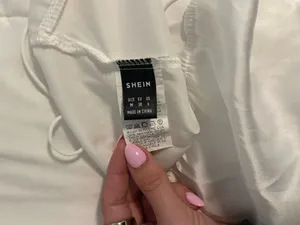 Shein White Silk Top Tank thumbnail 2