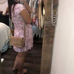 Bloggers favorite tan vegan boho crossbody bag thumbnail 2