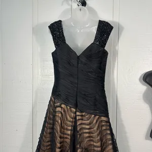 Jovani Black Sleeveless Beaded Formal Dress Size 8 EUC thumbnail 10