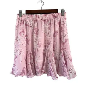 Gianni Bini Pink Floral Coquette Fairy Mini Skirt Size Medium NWT thumbnail 1