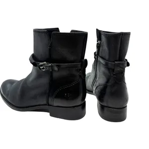 Frye Melissa Seam Short Boots‎ Leather Black Size US 6 thumbnail 12