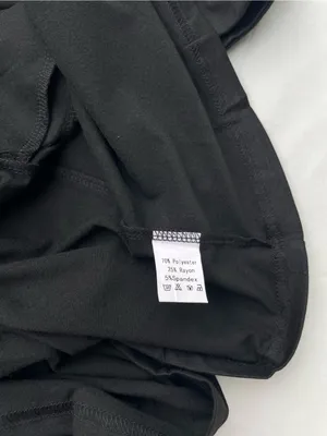 Soesdemo Black Cold-Shoulder V-Neck Dress, size L thumbnail 6