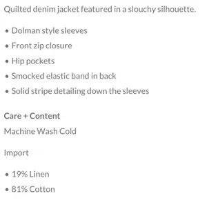 Free People Dolman Quilted Knit Jacket, Cali Indigo xL thumbnail 13