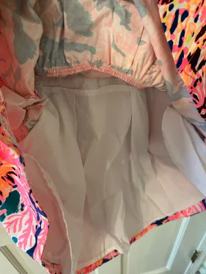 Lilly Pulitzer Girl’s Pink Floral Halter Dress with Embellished Neckline - Sz 10 thumbnail 8