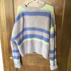 Free People Fine Time Cardi in Neptune sz large NWT bust 26” thumbnail 8