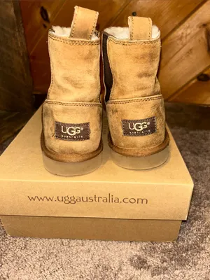 UGG mini bloke mid rise boots in chestnut tan thumbnail 5