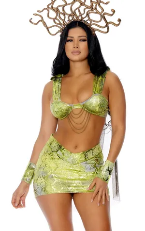 NEW Forplay Set In Stone Medusa Costume Size Medium Large thumbnail 1