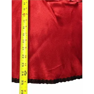 Vintage Y2K Fairy Bisou Bisou Whimsigoth Red Satin Top Size M Vamp Romantic Goth thumbnail 5