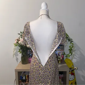 Shein 90s vintage style whimsical whimsigoth fairycore witchy floral midi dress thumbnail 7