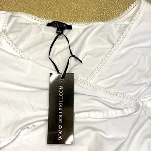 dELiA*s by Dolls Kill Pretty Fly Wrap Front Crop Top thumbnail 5