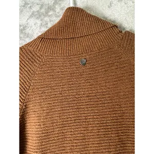 KÜHL Brown Textured Turtleneck Sweater Cozy Outdoorsy Hiking Gorpcore Knit Small thumbnail 4