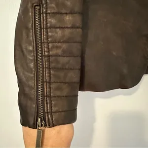 Neiman Marcus Leather Moto Jacket thumbnail 4