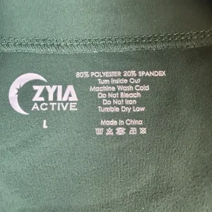 Zyia Active Jacket Womens Large Green High Neck 1/2 Zip Popover Stretch Athletic thumbnail 2