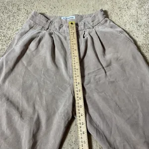 Reformation Mason Pants High Waisted Wide‎ Leg Pleated Tencel Taupe Size 2 thumbnail 6