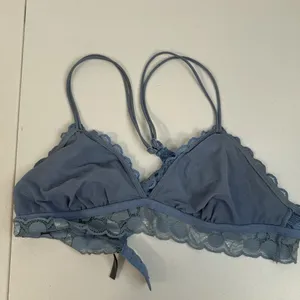 Aerie L Large Lace Bralette‎ Bra Wireless Blue Racerback Pullover Lightly Lined thumbnail 8