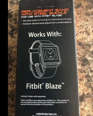 FITBIT Blaze Replacement Bands Lot of 2 Black Web Steel Buckle OS thumbnail 5