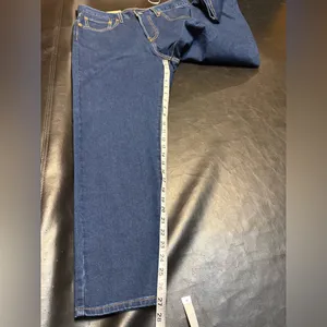 Levi's Women's Straight Wedgie Fit Jeans button fly in Dark Blue Wash NWT 31 thumbnail 13