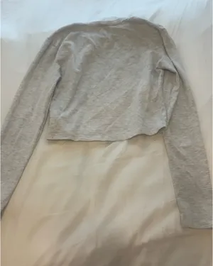 Edikted light grey long sleeve top thumbnail 4