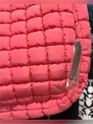NWT Free People FP Movement Quilted Carryall Bag - bubblegum pink - One Size thumbnail 11