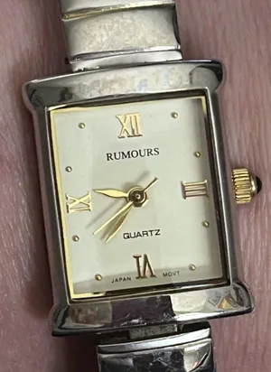 Rumours Silver Tank Watch Gold Roman New Battery Bangle thumbnail 1