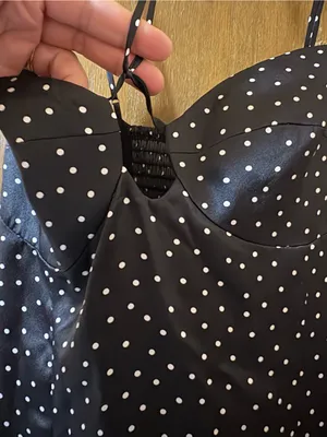 NWT Reformation Sophie Black Polka Dot Silk Midi Dress thumbnail 8