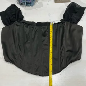 Tic Toc Black Corset with‎ see through thick straps size M thumbnail 5