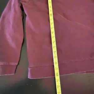 ASOS DESIGN Womens Crew Neck Sweatshirt Burgundy Maroon Fleece Pullover Size S‎ thumbnail 2