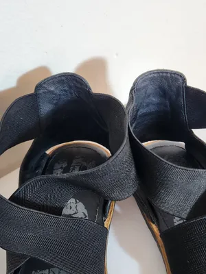 Sorel Ella Slip On Sandals Leather Elastic Straps Size 9 thumbnail 4
