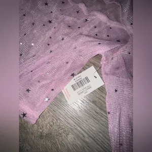 Bodyrage Glam Pink Mesh Long Sleeve Top Nwt thumbnail 4