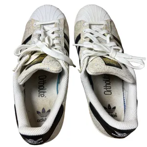 Adidas Superstar Tan Speckled Canvas Sneakers Size 6 thumbnail 7