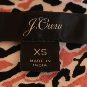 J Crew Leopard Midi Wrap Dress Womens XS Pink Black Animal Print Office Timeless thumbnail 3