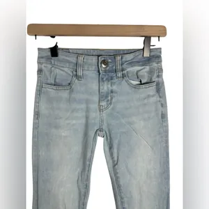 American Eagle Next Level Stretch Skinny‎ Jeans Size 00 Regular Light Wash Denim thumbnail 4