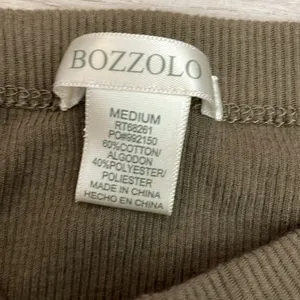 Bozzolo Mocha Brown Cropped Women's Tank Top Size Medium thumbnail 6