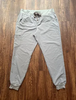 FIGS Women’s Dark Space Gray Zamora Jogger Scrub Pants - Size L Nursecore thumbnail 1