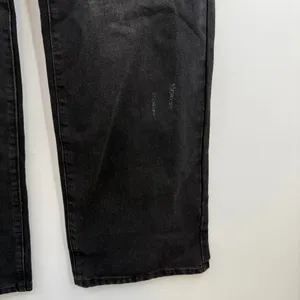 Disclosure NYC Leopard Patch Wide Leg Jeans 9/29 Black Y2K Distressed Baggy thumbnail 7