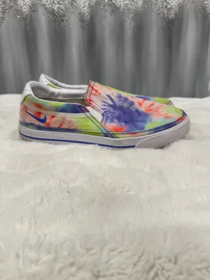 Nike Court Legacy Print Slip On Tye Dye Size 9.5 thumbnail 2