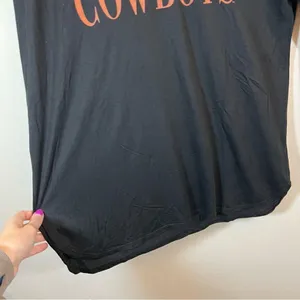 District Women’s Black Oklahoma Cowboys‎ Long Sleeve Top Medium NWT thumbnail 7