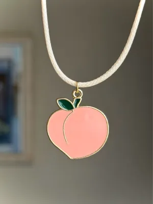 Handmade peach cute funky y2k earrings  thumbnail 6