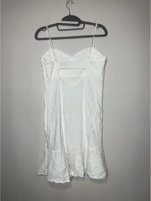 KUT from the Kloth White Sweetheart Sundress brunch garden party festival Sz S thumbnail 4