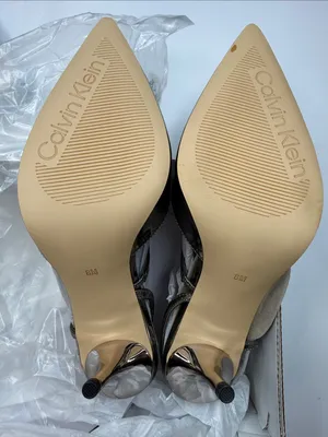 Calvin Klein Women's Cordera Strappy Slip-On Stiletto Pumps Size 8M thumbnail 6