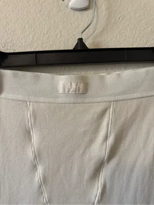 SKIMS Ribbed Thermal Leggings Size S Bone Loungewear Athleisure thumbnail 3