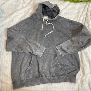 POOF Faded Grey Pullover‎ Hooded Sweatshirt Small thumbnail 1