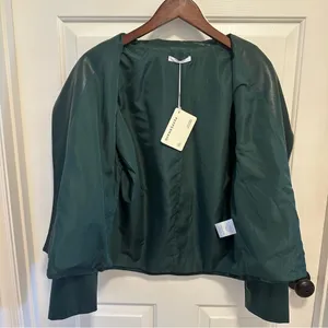 Peppermayo Exclusive - In My Natural Element PU Jacket - Dark Forest Size 4 thumbnail 9