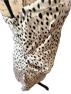 Zara Animal Print Satin Mini Dress Women’s Size M NWT thumbnail 3