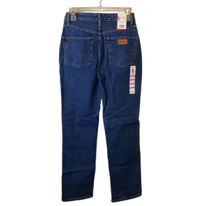 NWT Wrangler Natural Rise Straight‎ Leg Jeans 1/2 x 32 Vintage thumbnail 2