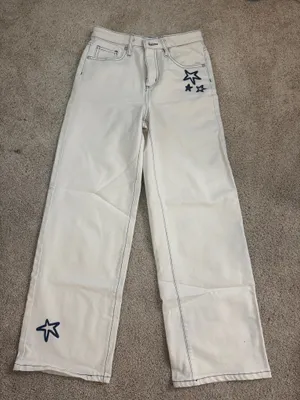 Epic threads wide leg jeans White Size 0 thumbnail 1