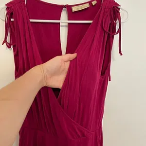 MOULINETTE SOEURS ANTHROPOLOGIE ANTHRO Alisande Jumpsuit Pink Crop Ankle NO BELT thumbnail 8