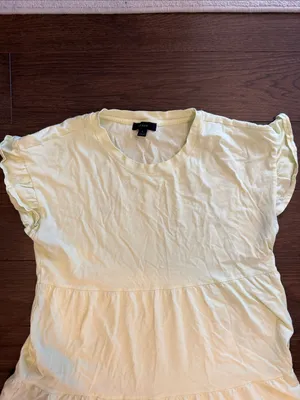 J. Crew Women’s Small Light Green Tiered Mini Short Sleeve Dress - C1-143 thumbnail 3